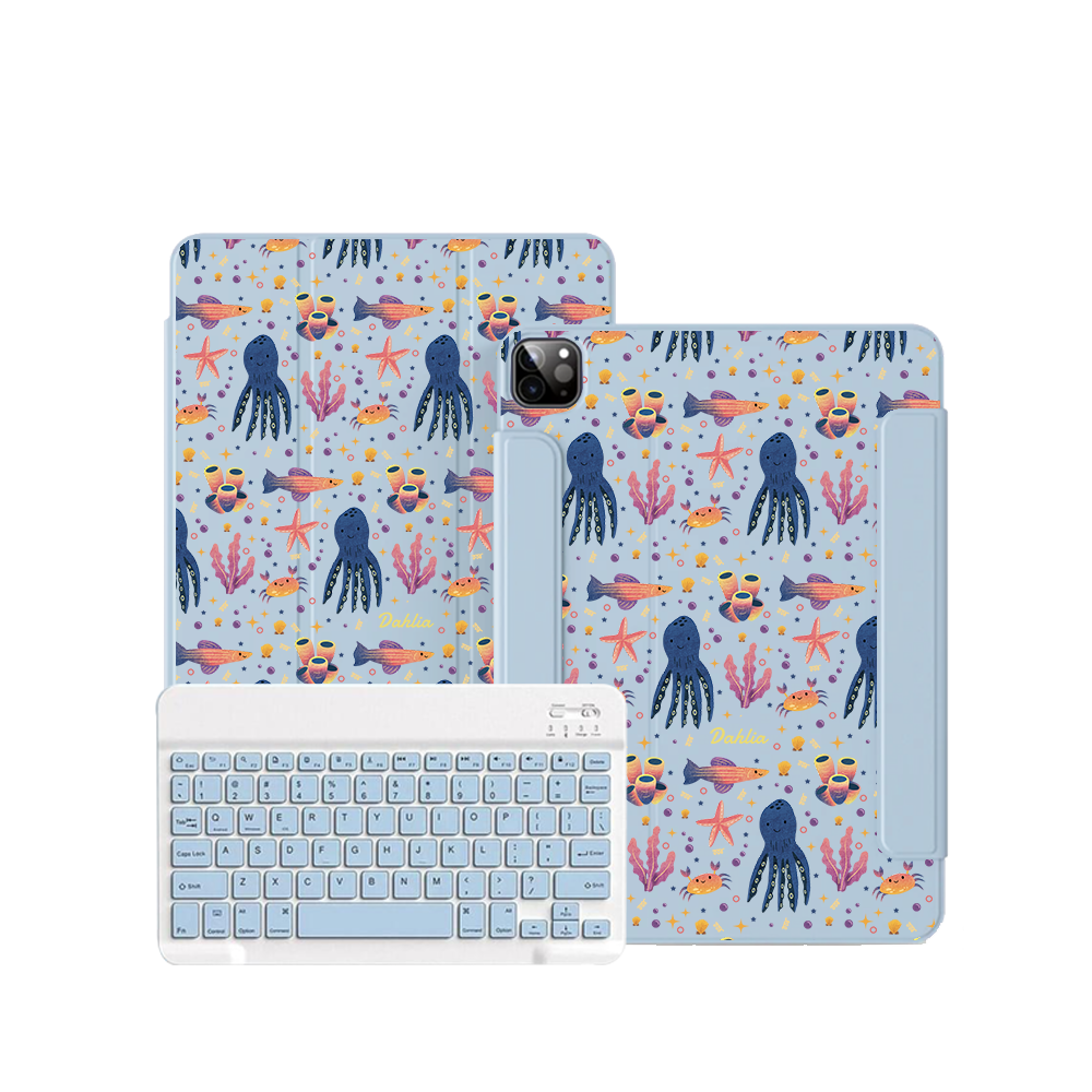 iPad / Android Tab Wireless Keyboard Flipcover - Underwater Dreams 1.0