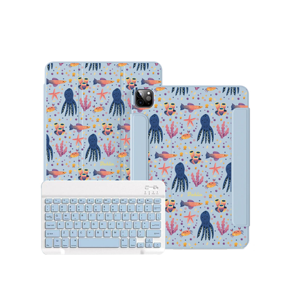 iPad / Android Tab Wireless Keyboard Flipcover - Underwater Dreams 1.0