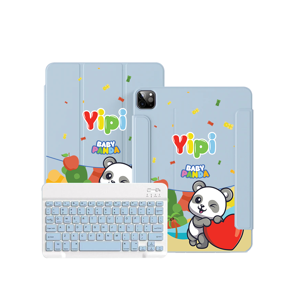iPad Wireless Keyboard Flipcover - Yipi Baby Panda