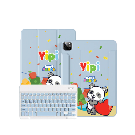 iPad Wireless Keyboard Flipcover - Yipi Baby Panda