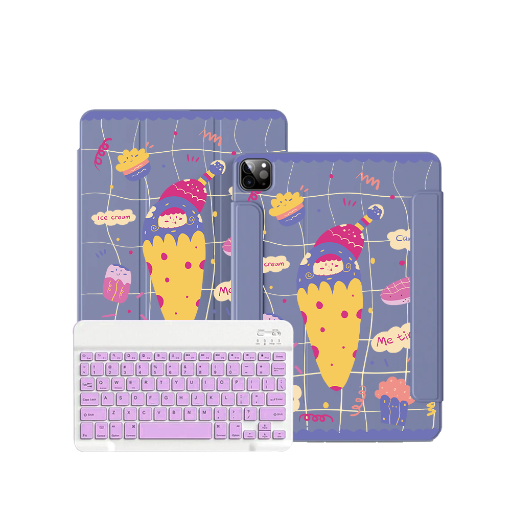 iPad Wireless Keyboard Flipcover - Candy Doodle