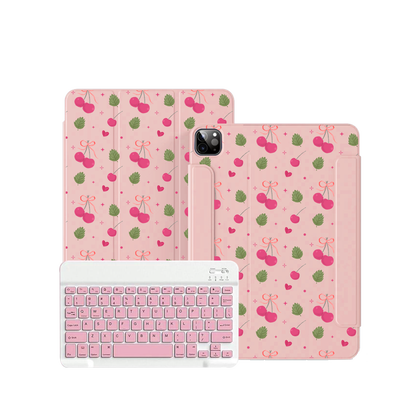iPad / Android Tab Wireless Keyboard Flipcover - Coquette Cherry