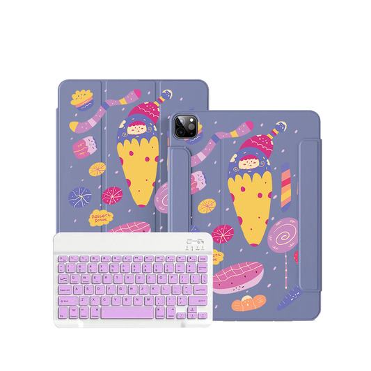 iPad Wireless Keyboard Flipcover - Dessert Doodle