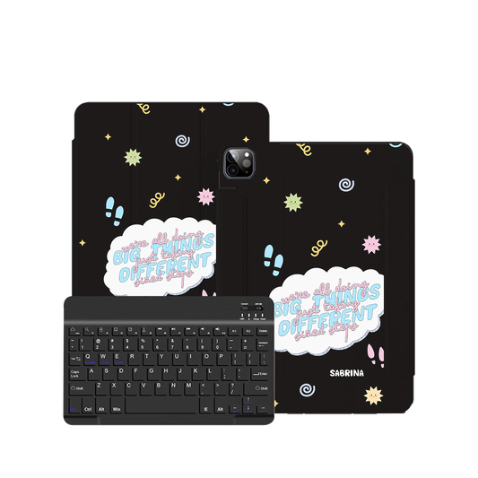 iPad / Android Tab Wireless Keyboard Flipcover - Different Steps