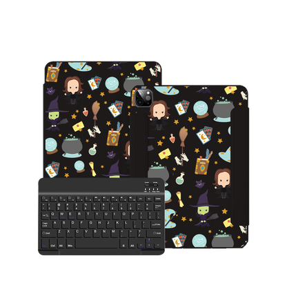 iPad / Android Tab Wireless Keyboard Flipcover - Little Hogwarts