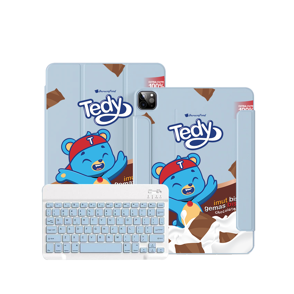 iPad Wireless Keyboard Flipcover - Tedy