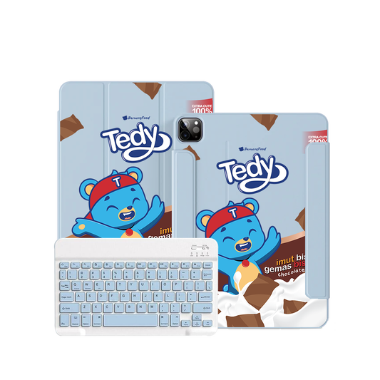 iPad Wireless Keyboard Flipcover - Tedy