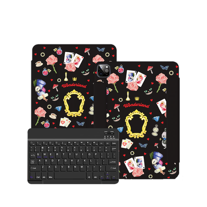 iPad / Android Tab Wireless Keyboard Flipcover - Wonderland