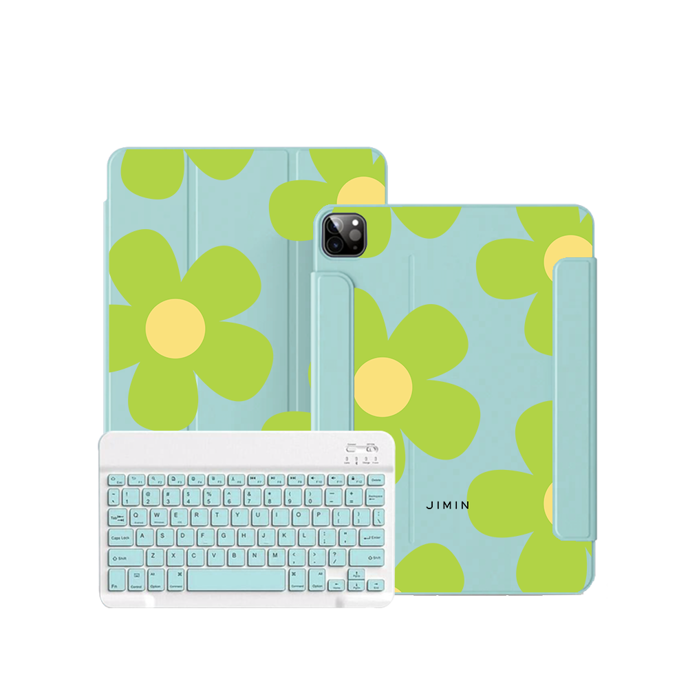 iPad / Android Tab Wireless Keyboard Flipcover - Daisy Bloom