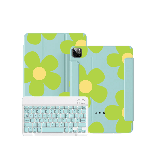 iPad / Android Tab Wireless Keyboard Flipcover - Daisy Bloom