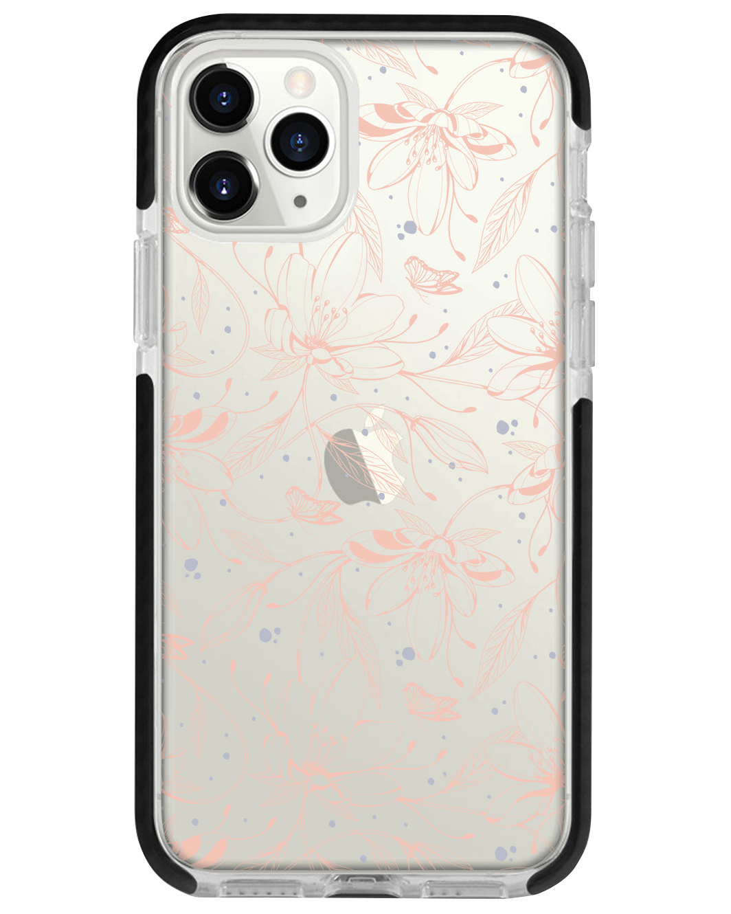 iPhone Rearguard Bumper - Sketchy Flower & Butterfly 1.0