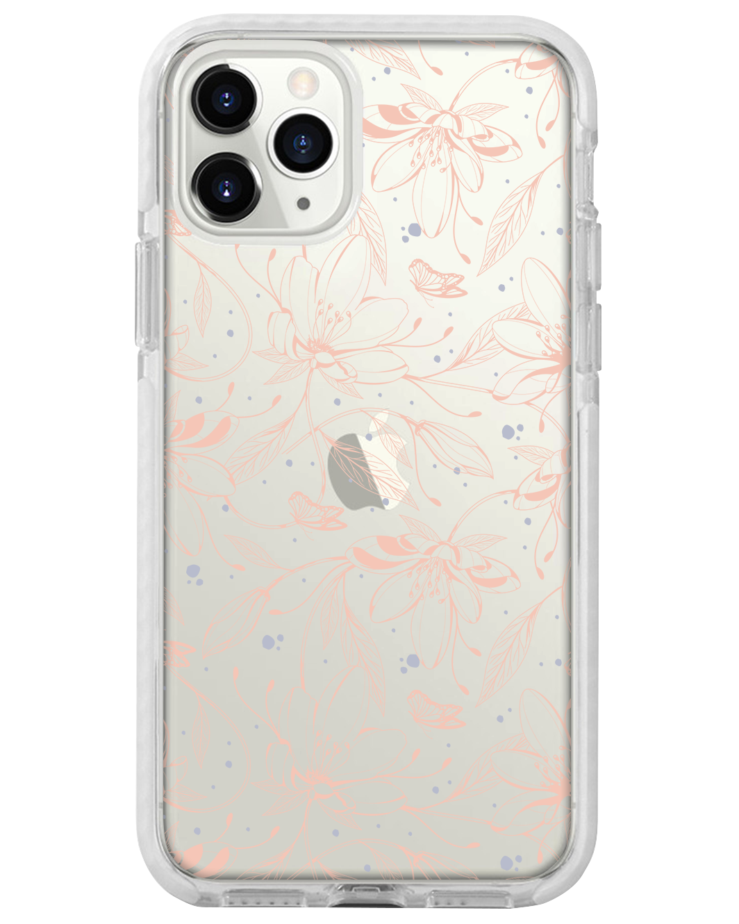 iPhone Rearguard Bumper - Sketchy Flower & Butterfly 1.0