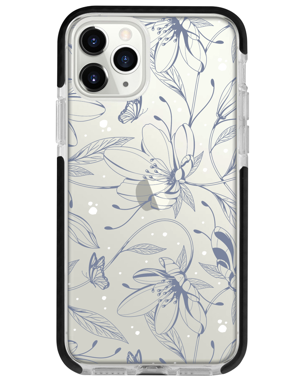 iPhone Rearguard Bumper - Sketchy Flower & Butterfly 2.0