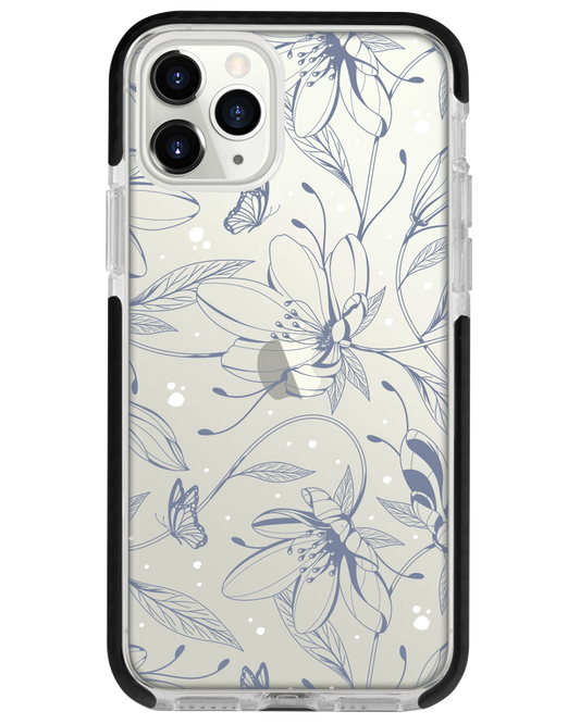 iPhone Rearguard Bumper - Sketchy Flower & Butterfly 2.0