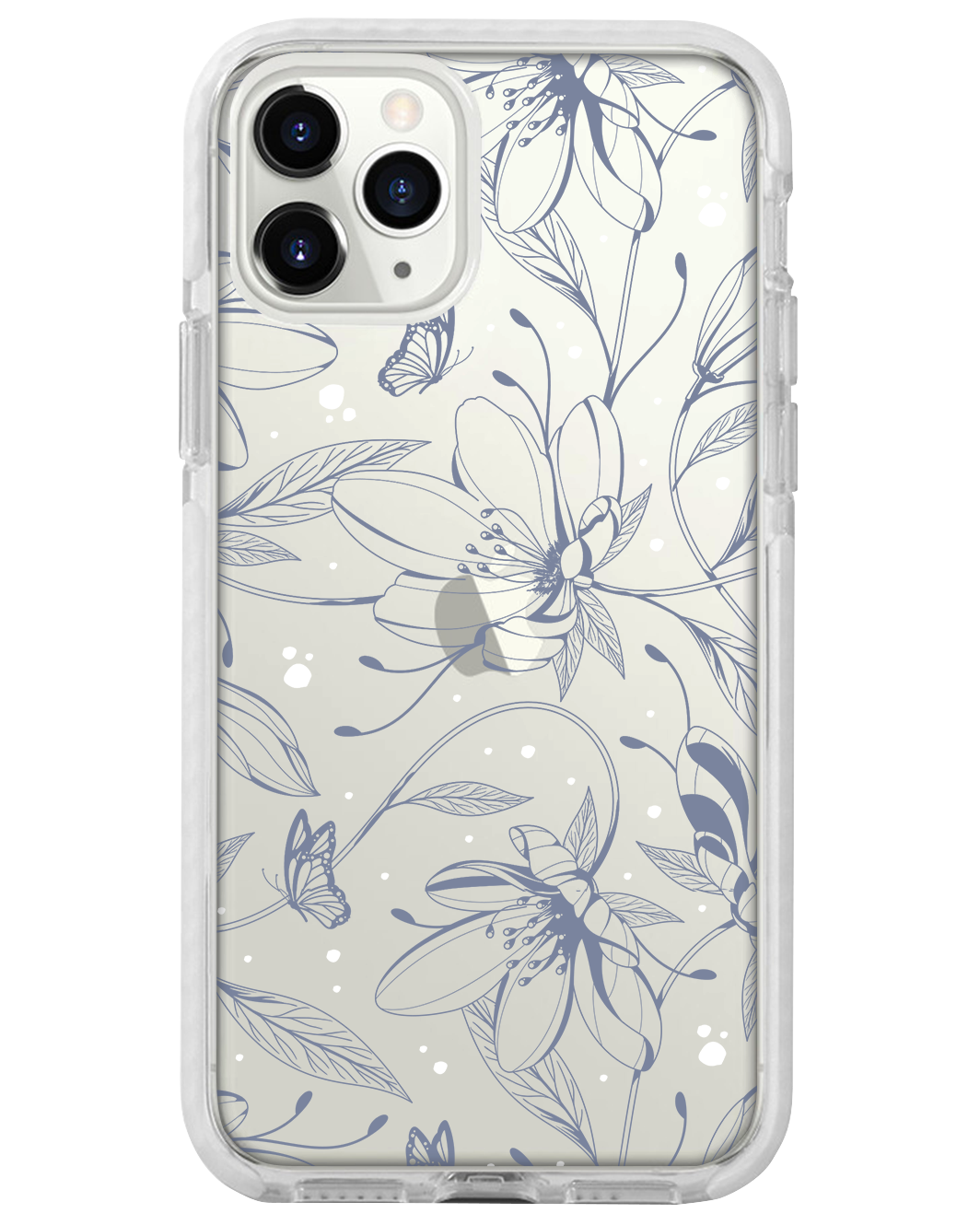 iPhone Rearguard Bumper - Sketchy Flower & Butterfly 2.0