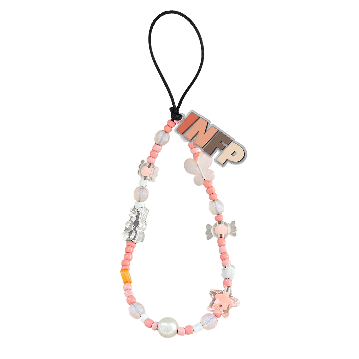 Beaded Strap with Acrylic Charm  - INFP