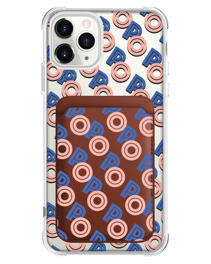 iPhone Magnetic Wallet Case - Initial 1.0 Monogram
