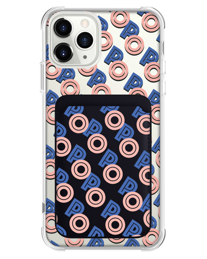 iPhone Magnetic Wallet Case - Initial 1.0 Monogram