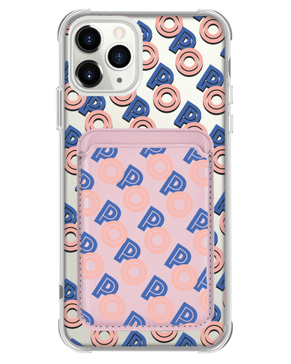 iPhone Magnetic Wallet Case - Initial 1.0 Monogram