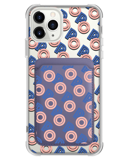 iPhone Magnetic Wallet Case - Initial 1.0 Monogram