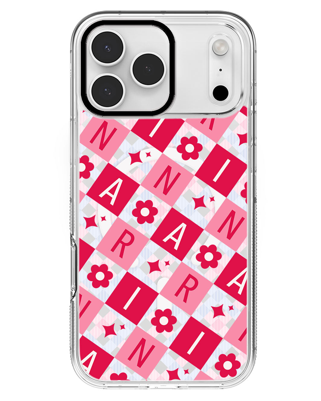 iPhone Rearguard MagSwap - CUSTOM MONOGRAM 3.0 Flower Grid 1.0