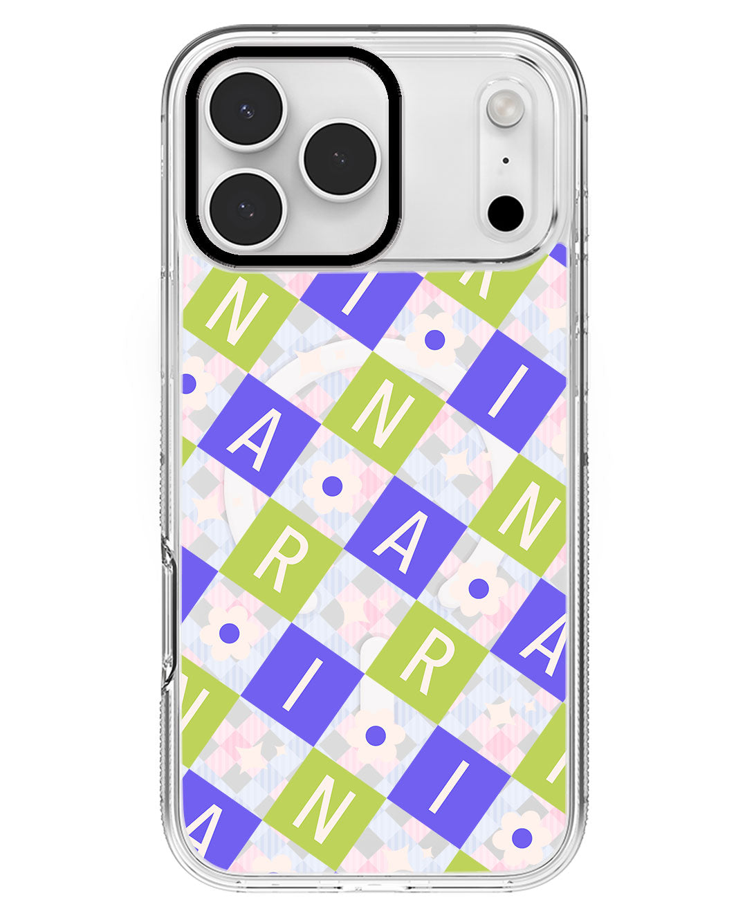 iPhone Rearguard MagSwap - CUSTOM MONOGRAM 3.0 Flower Grid 5.0