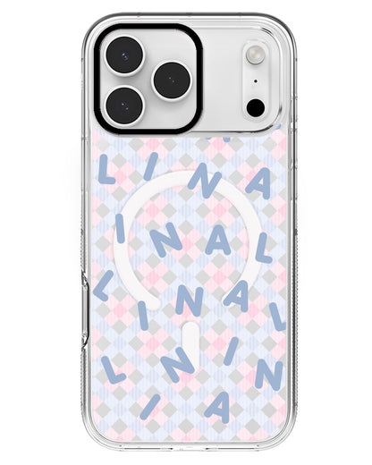 iPhone Rearguard MagSwap - CUSTOM MONOGRAM 2.0 Blue