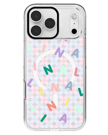 iPhone Rearguard MagSwap - CUSTOM MONOGRAM 2.0 Rainbow
