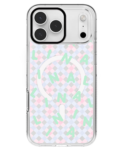 iPhone Rearguard MagSwap - CUSTOM MONOGRAM 2.0 Tosca