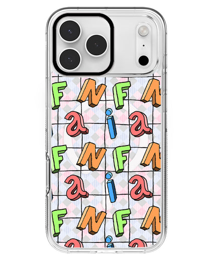 iPhone Rearguard MagSwap - Playful Monogram
