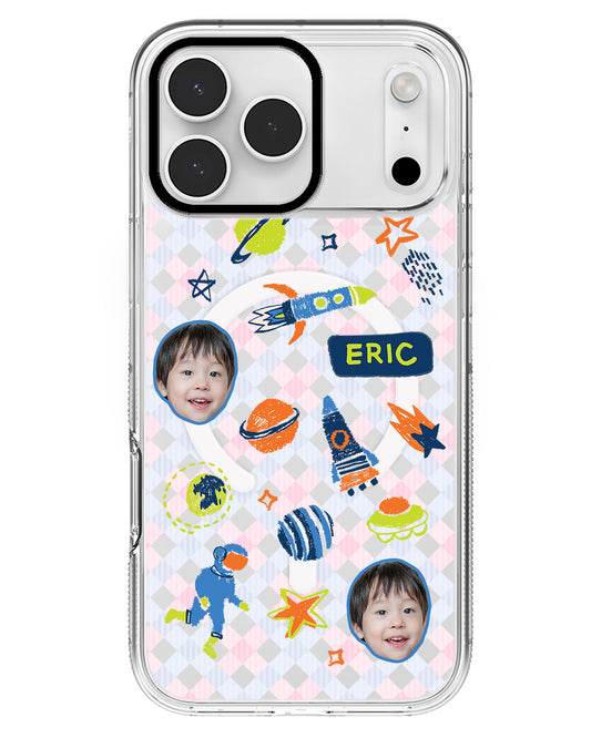 iPhone Rearguard MagSwap - Face Grid Galaxy