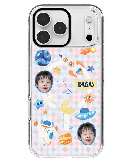 iPhone Rearguard MagSwap - Face Grid Astronaut