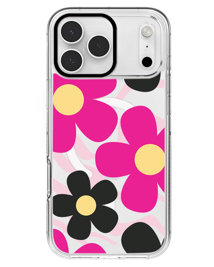 iPhone Rearguard MagSwap - Daisy Hot Pink