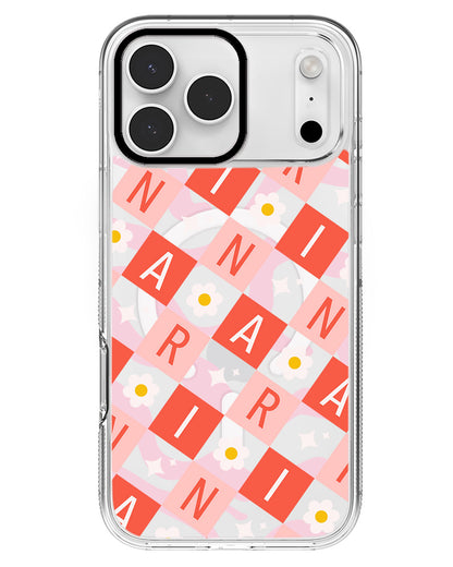 iPhone Rearguard MagSwap - CUSTOM MONOGRAM 3.0 Flower Grid 2.0
