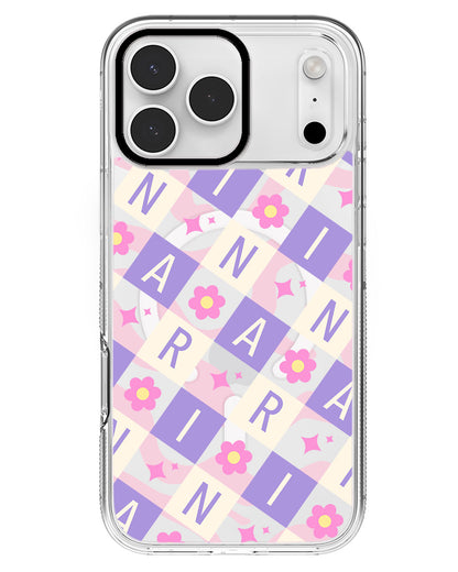 iPhone Rearguard MagSwap - CUSTOM MONOGRAM 3.0 Flower Grid 3.0
