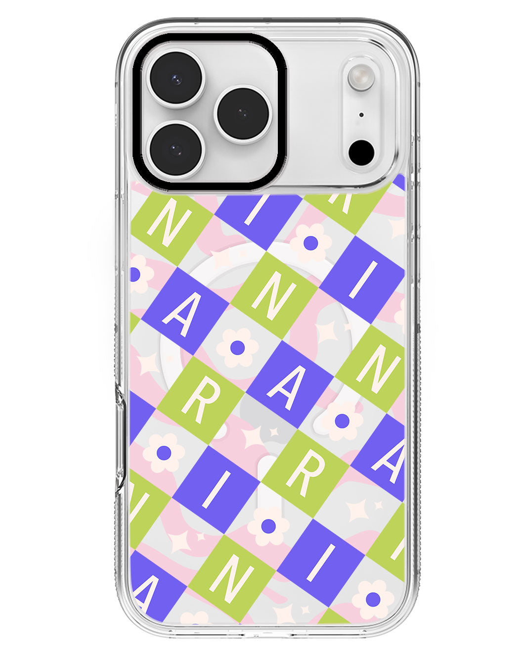 iPhone Rearguard MagSwap - CUSTOM MONOGRAM 3.0 Flower Grid 5.0