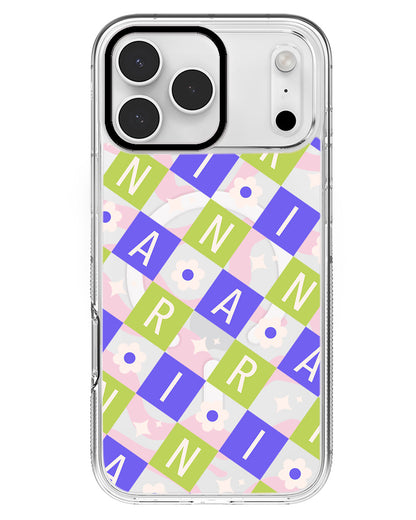 iPhone Rearguard MagSwap - CUSTOM MONOGRAM 3.0 Flower Grid 5.0