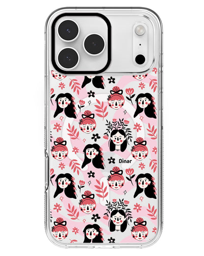 iPhone Rearguard MagSwap - Flowery Faces