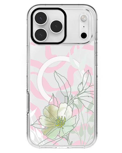 iPhone Rearguard MagSwap - Greenmint Lily