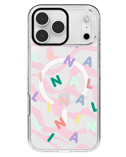 iPhone Rearguard MagSwap - CUSTOM MONOGRAM 2.0 Rainbow