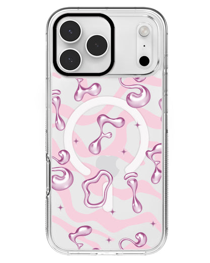 iPhone Rearguard MagSwap - Pink Chrome Monogram