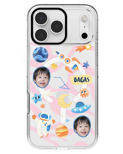 iPhone Rearguard MagSwap - Face Grid Astronaut