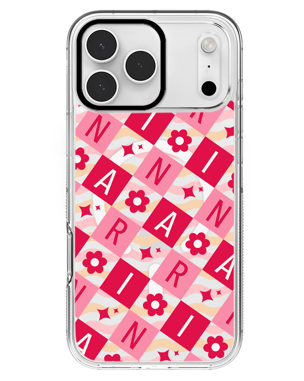 iPhone Rearguard MagSwap - CUSTOM MONOGRAM 3.0 Flower Grid 1.0