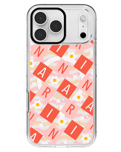 iPhone Rearguard MagSwap - CUSTOM MONOGRAM 3.0 Flower Grid 2.0
