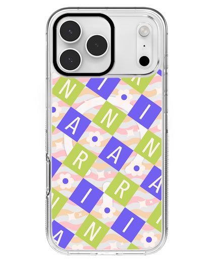 iPhone Rearguard MagSwap - CUSTOM MONOGRAM 3.0 Flower Grid 5.0