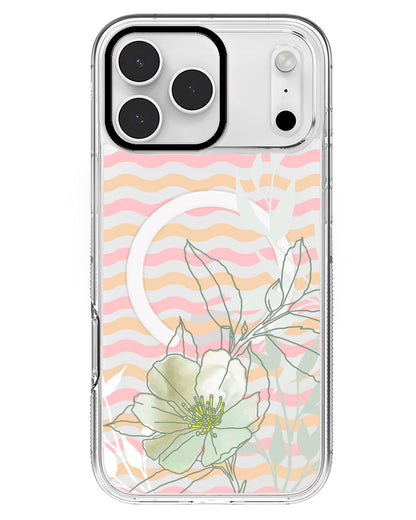 iPhone Rearguard MagSwap - Greenmint Lily