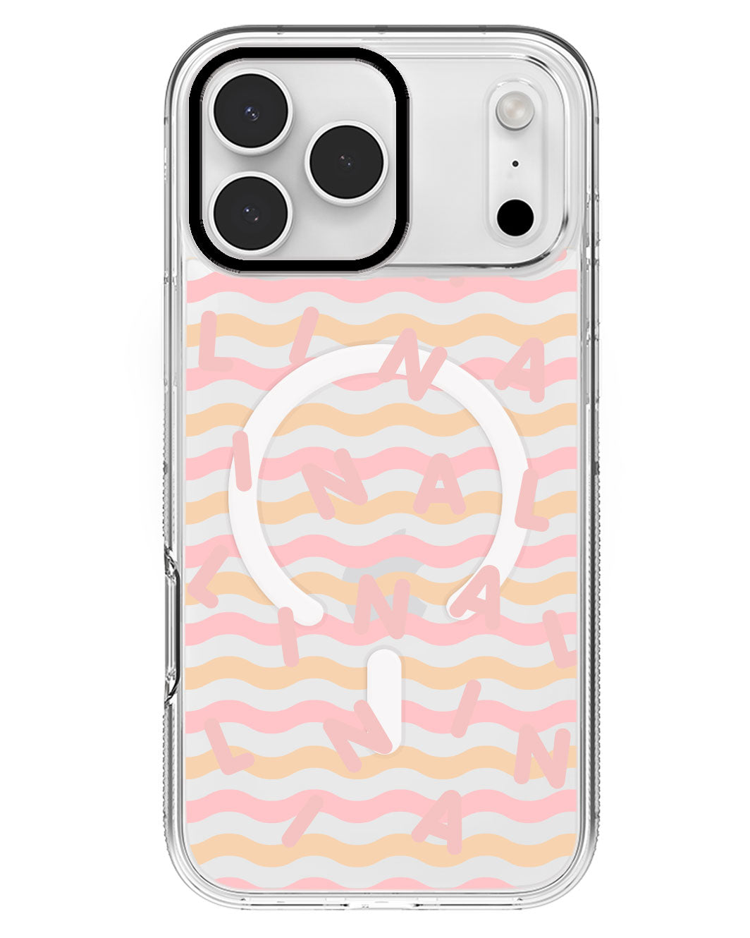 iPhone Rearguard MagSwap - CUSTOM MONOGRAM 2.0 Rosewater