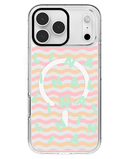 iPhone Rearguard MagSwap - CUSTOM MONOGRAM 2.0 Tosca