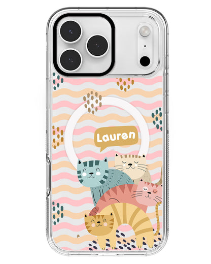 iPhone Rearguard MagSwap - Rainbow Meow 2.0
