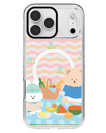 iPhone Rearguard MagSwap - Picnic Bear Blue